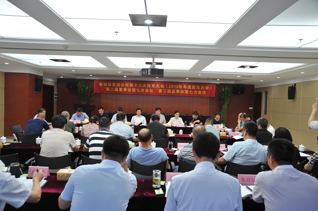 省担保集团公司召开2018年年度股东大会和第二届董事会、监事会第七次会议